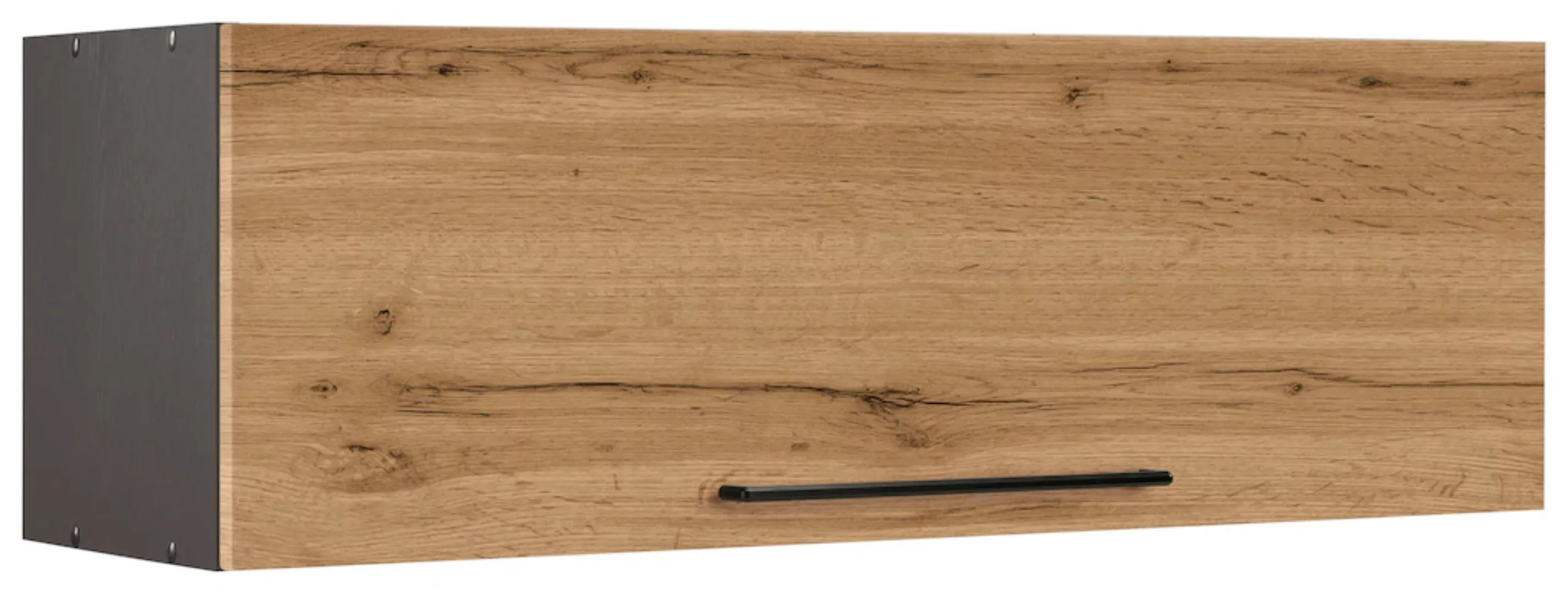 KOCHSTATION Klapphängeschrank "KS-Tulsa", 100 cm breit, mit 1 Klappe, schwa günstig online kaufen