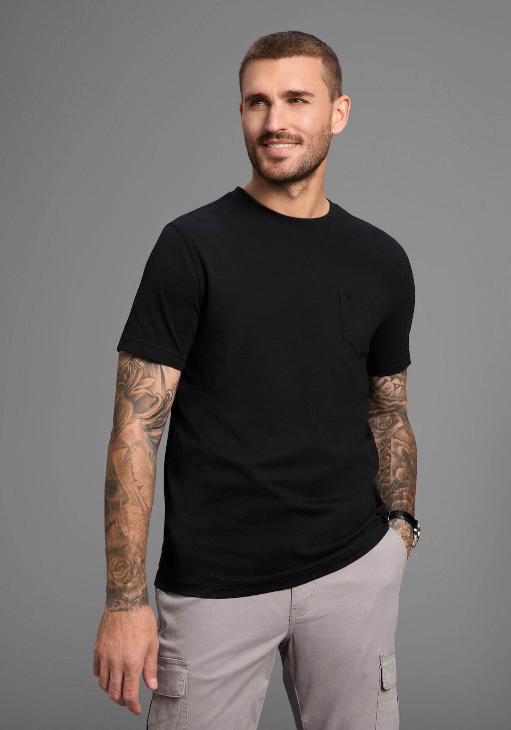 Bruno Banani T-Shirt Gewaschene Optik günstig online kaufen