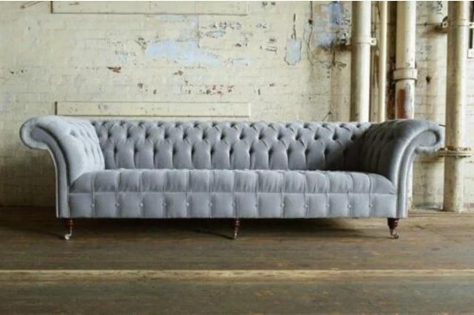 JVmoebel Chesterfield-Sofa, Design Chesterfield Sofa 4 Sitzer Couch Polster günstig online kaufen