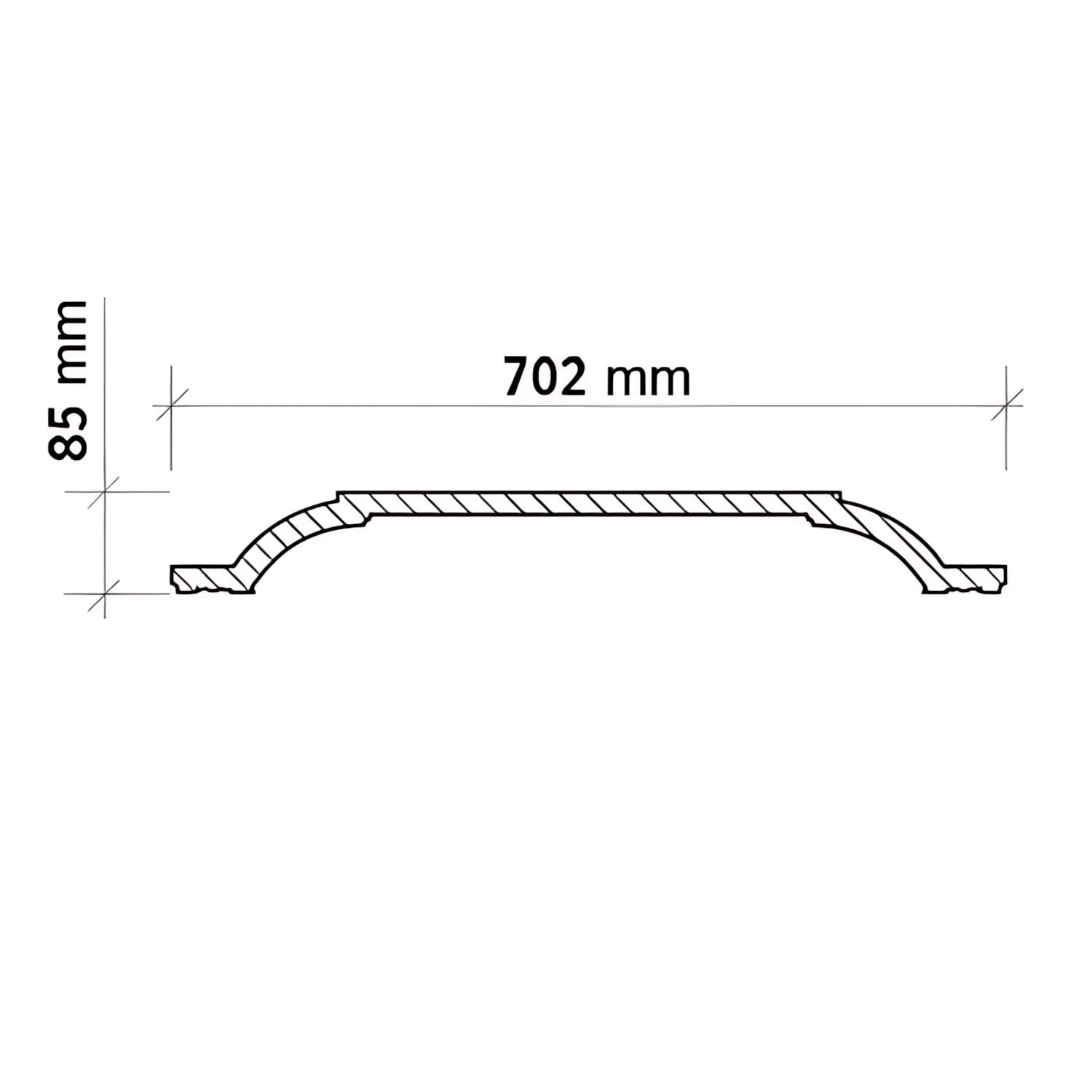 PROFHOME 157004 Deckenplatte Deckenelement Wandpaneel Stuckdekor, 70,2 cm x günstig online kaufen