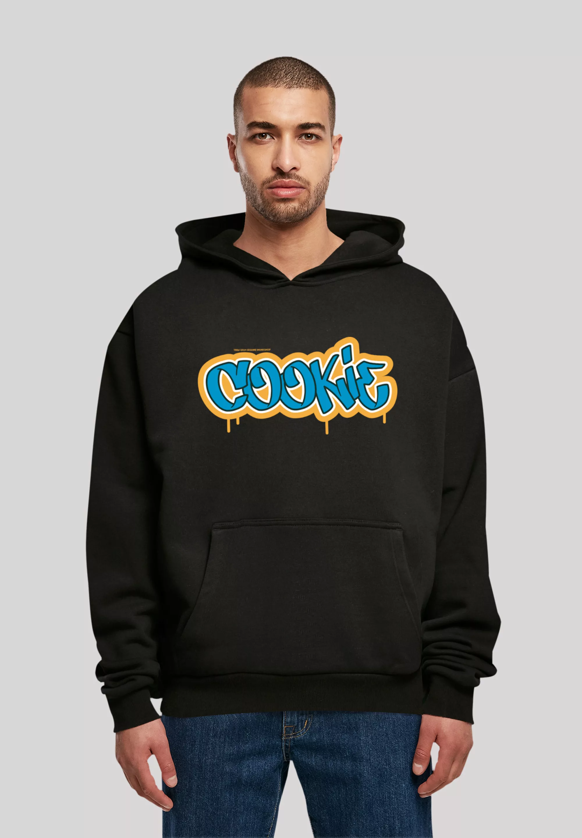 F4NT4STIC Kapuzenpullover "Sesamstraße Cookie Graffiti Tag", Premium Qualit günstig online kaufen