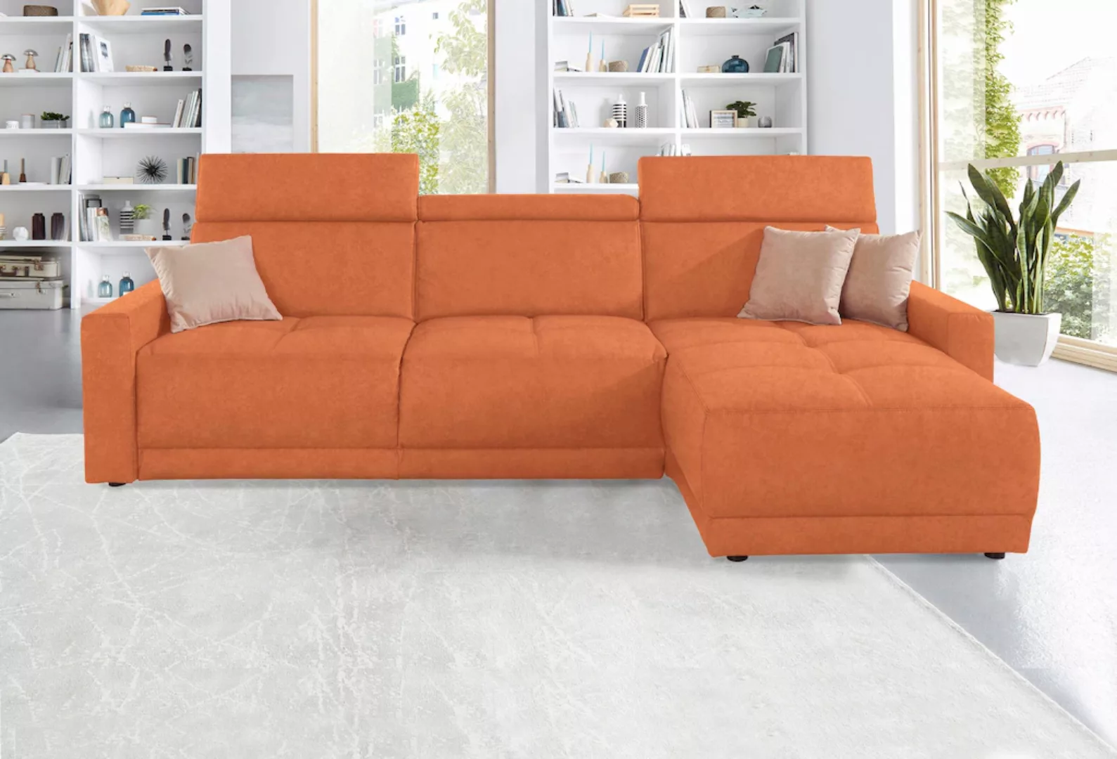 DOMO collection Ecksofa "Ava L-Form", mit Recamiere, Federkern wahlweise mi günstig online kaufen