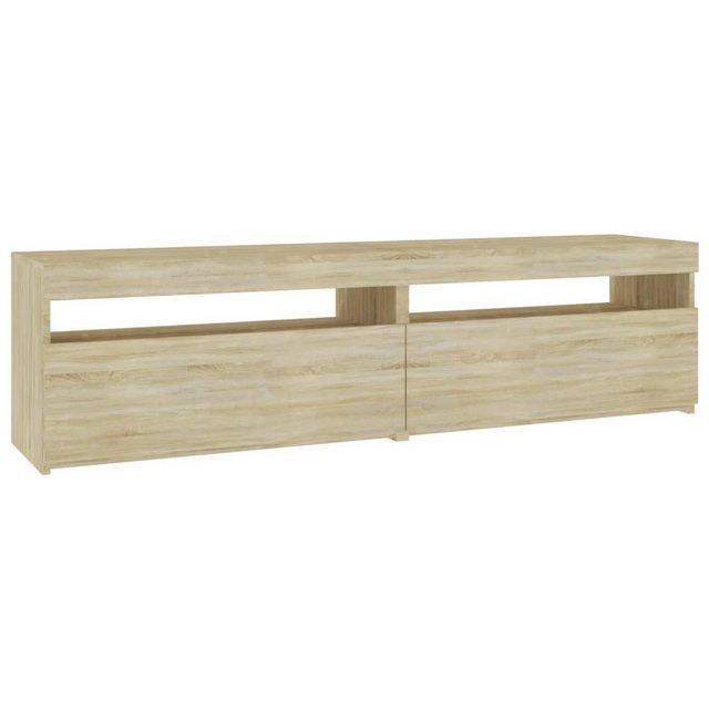 vidaXL TV-Schrank TV-Schränke 2 Stk mit LED Leuchten Sonoma Eiche 75x35x40 günstig online kaufen