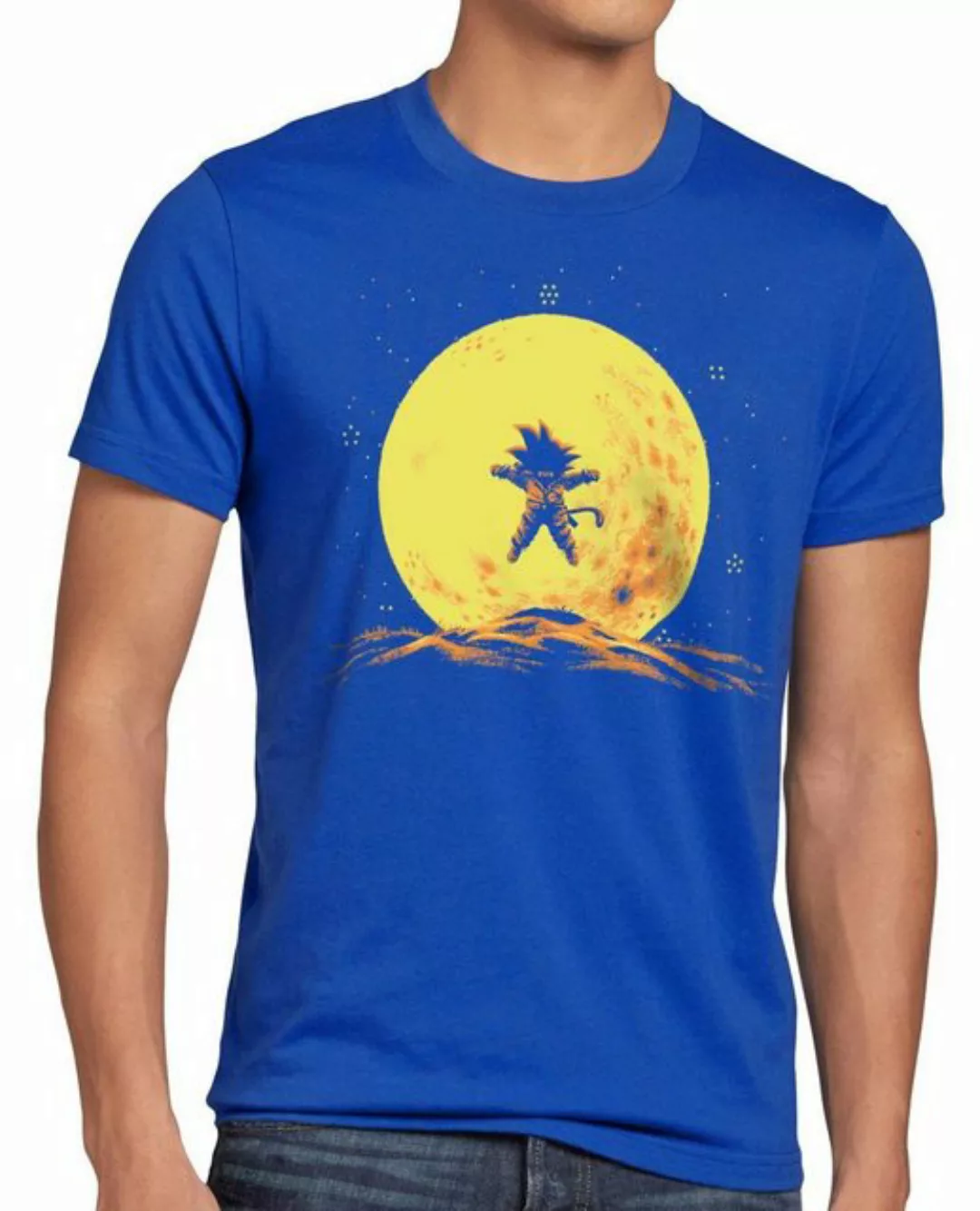 Print-Shirt Herren T-Shirt Goku Mond songoku dragon z super saiyan ball veg günstig online kaufen