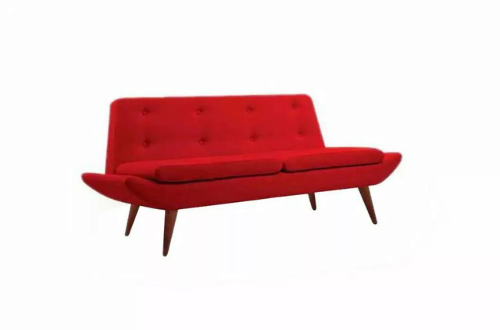 JVmoebel Sofa Roter Zweisitzer Arbeitszimmermöbel Designer Luxus Polstersof günstig online kaufen