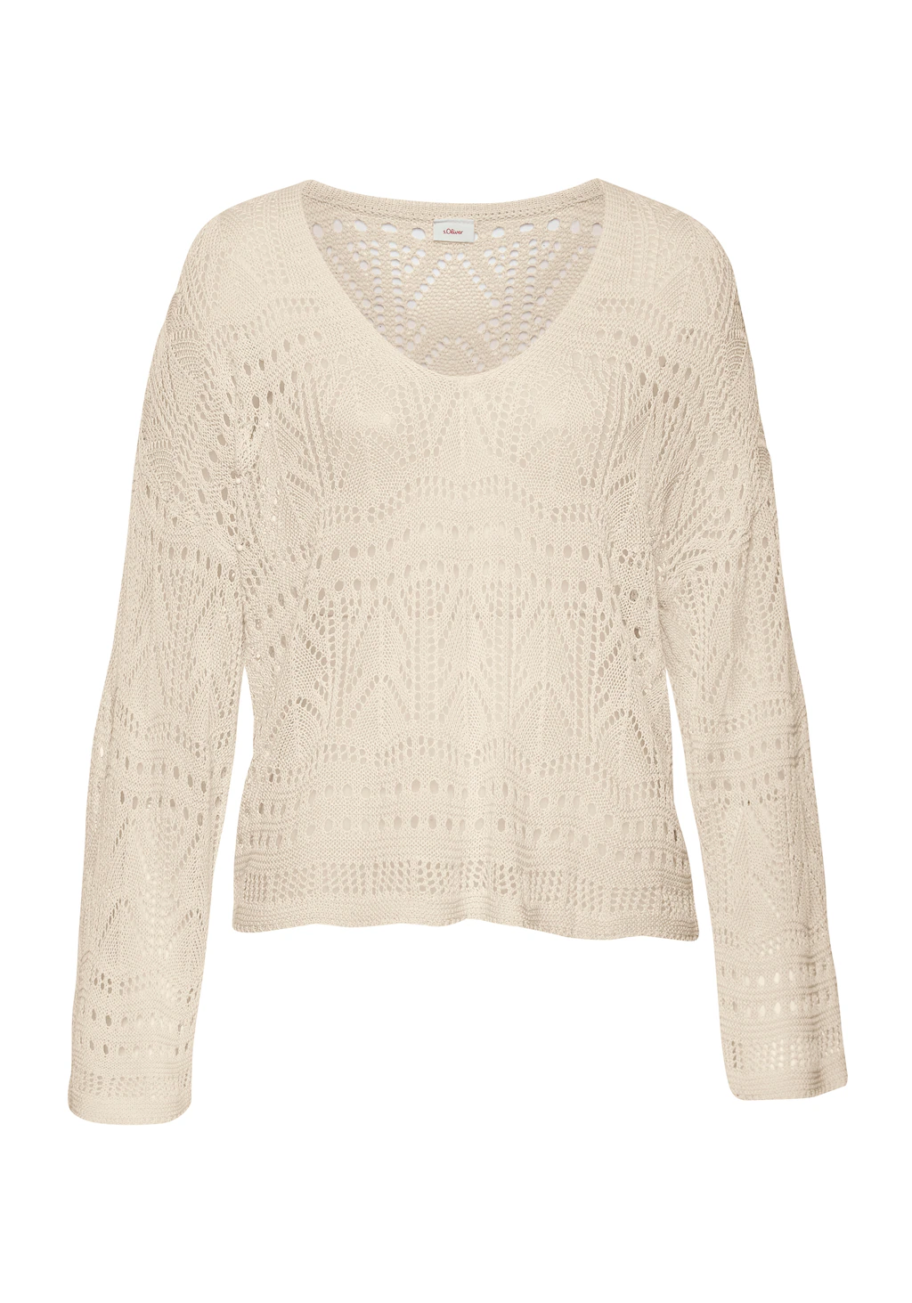 s.Oliver Strandpullover, mit semi-transparentem Ajourmuster, sommerlicher S günstig online kaufen