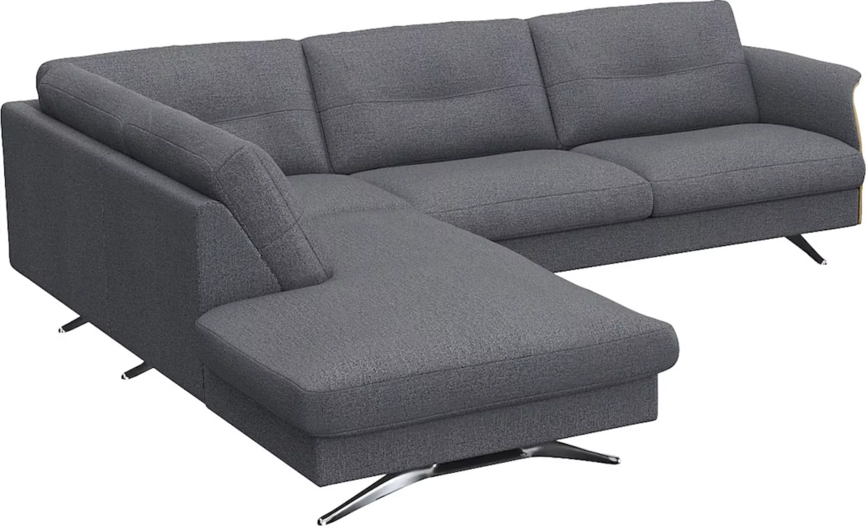 FLEXLUX Ecksofa "Glow", Skandinavisches Design, In hochwertiger Verarbeitun günstig online kaufen