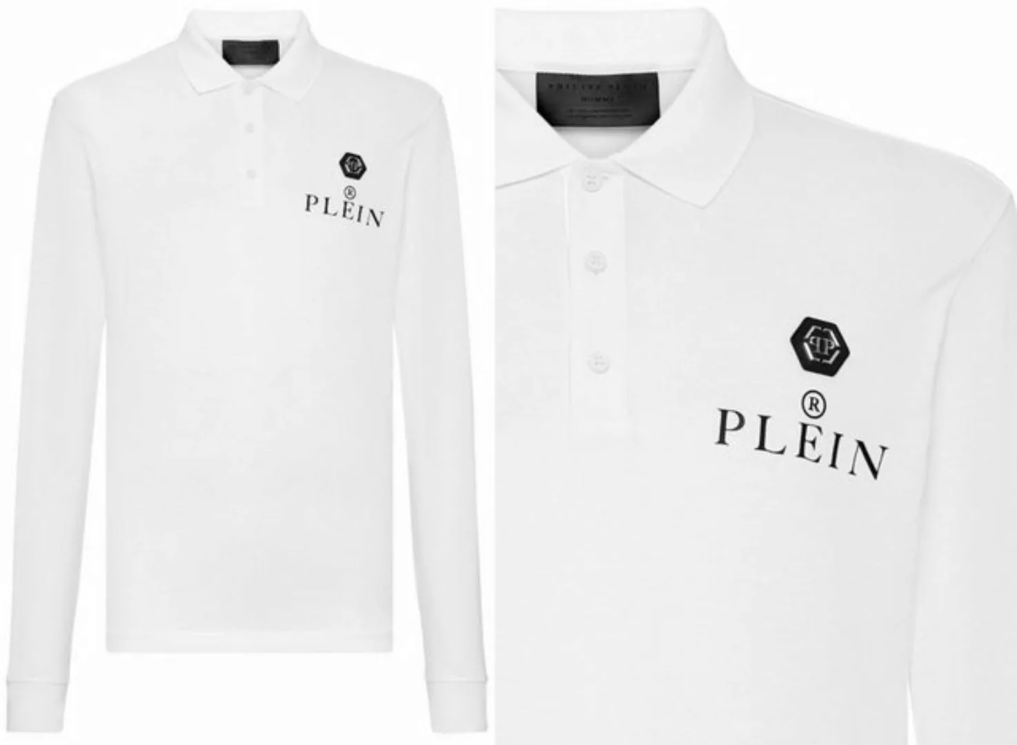 PHILIPP PLEIN Poloshirt PHILIPP PLEIN Polo Shirt Polohemd Leather PP Hexago günstig online kaufen