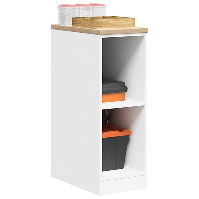 vidaXL Aktenschrank Garagen-Aufbewahrungsschrank Weiß 30x51x85 cm Massivhol günstig online kaufen