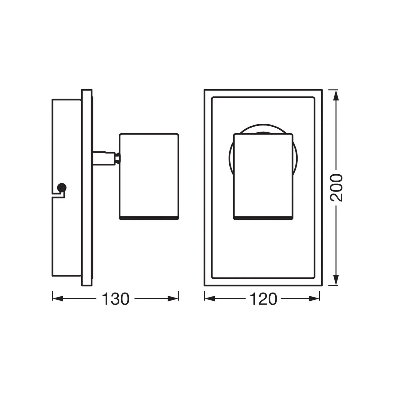 OSRAM LED-Wandstrahler MARS CLICK-SELECT, 1 Spot, schwarz günstig online kaufen