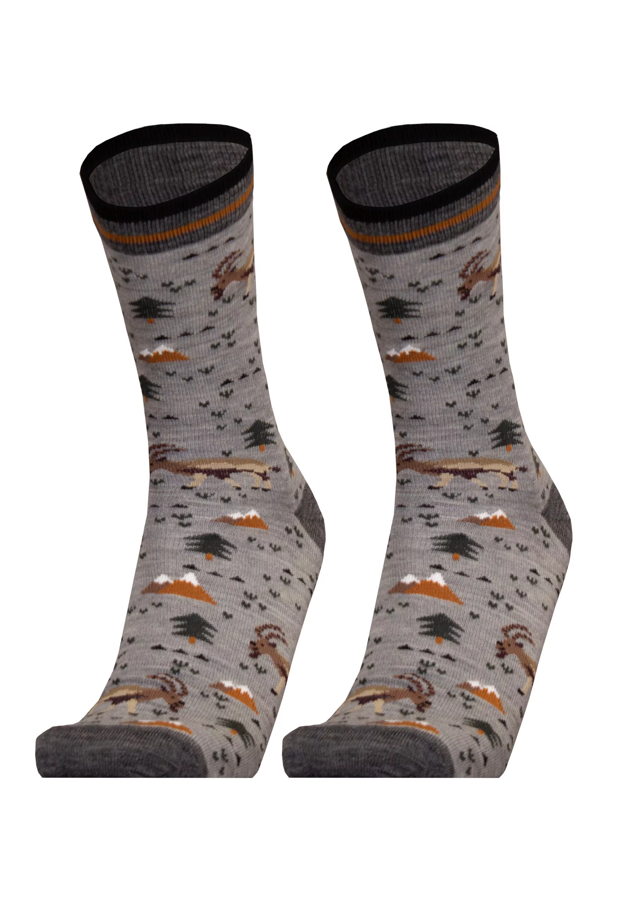 UphillSport Socken "IBEX 2er Pack", (2 Paar), mit winterlichen Motiven günstig online kaufen