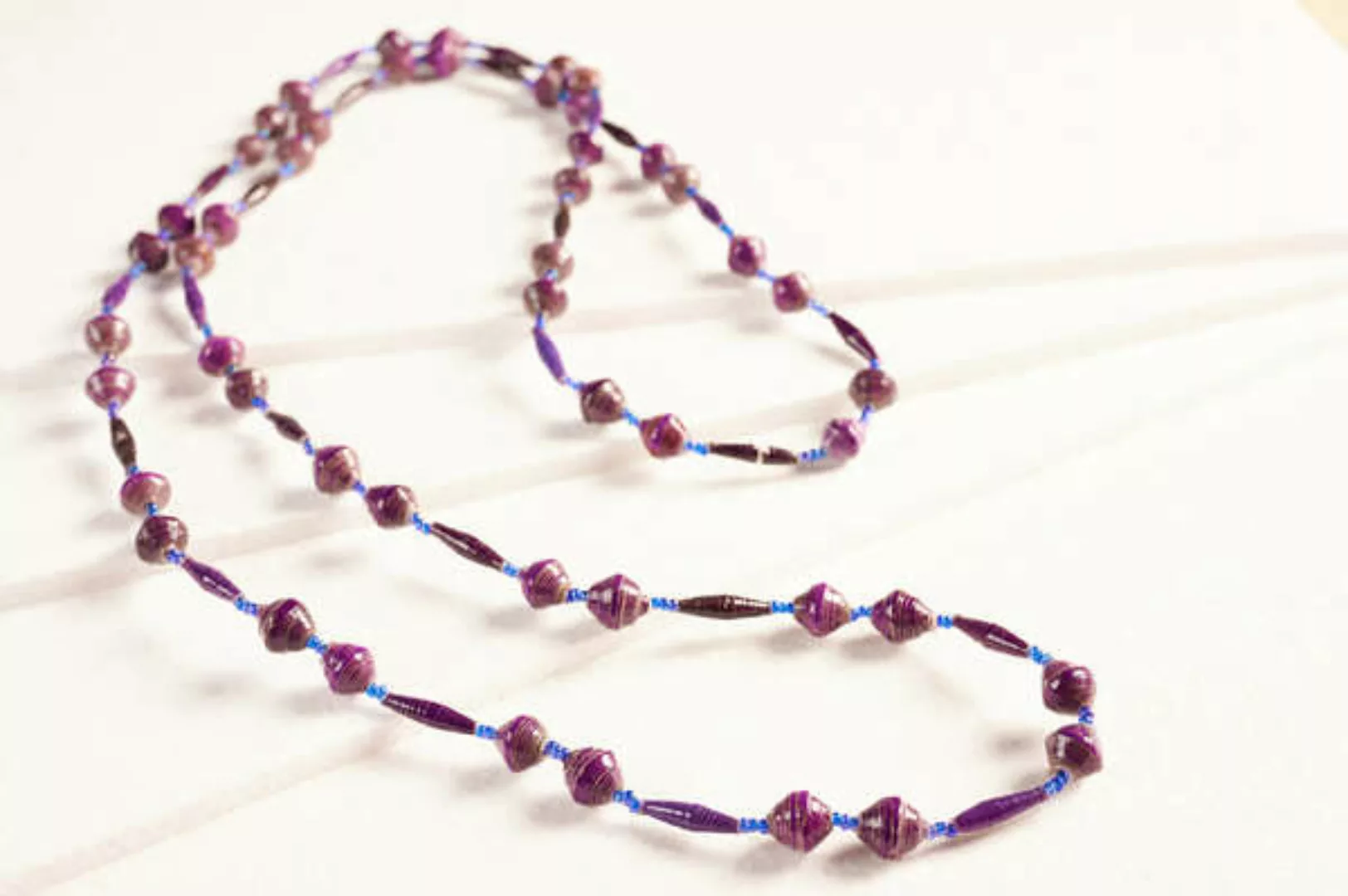 Lange Halskette Aus Papierperlen "Pearls Of Africa" günstig online kaufen
