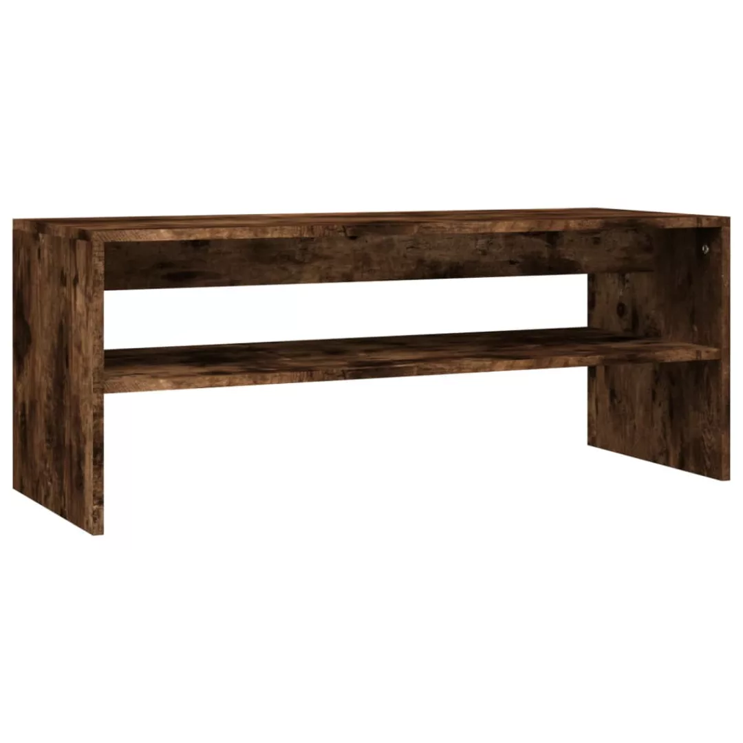 Vidaxl Couchtisch Räuchereiche 100x40x40 Cm Holzwerkstoff günstig online kaufen