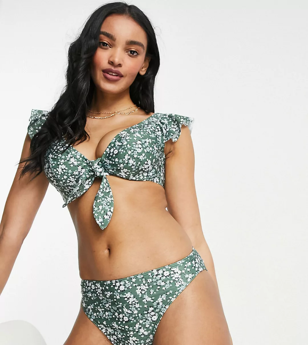 Peek & Beau – Für die größere Brust – Exklusive Bikinihose mit hohem Beinau günstig online kaufen
