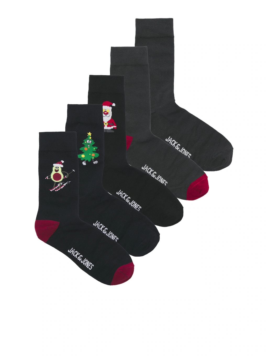 Jack & Jones Freizeitsocken "JACXMAS ELEMENTS SOCKS GIFTBOX", (5 Paar) günstig online kaufen