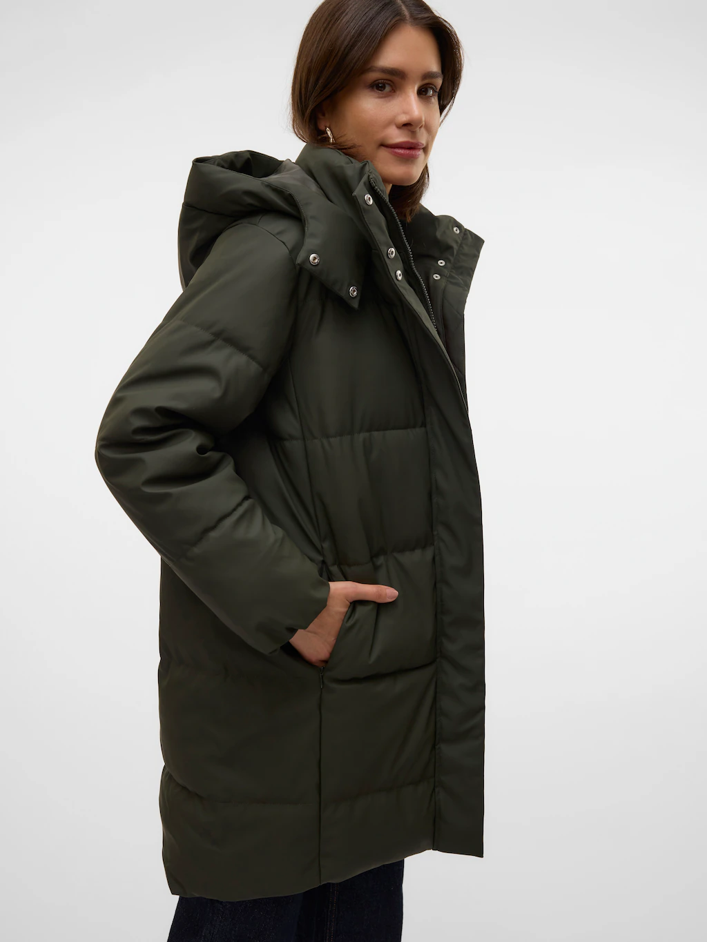 Vero Moda Steppmantel "VMGRETAKYLIE COATED COAT NOOS" günstig online kaufen