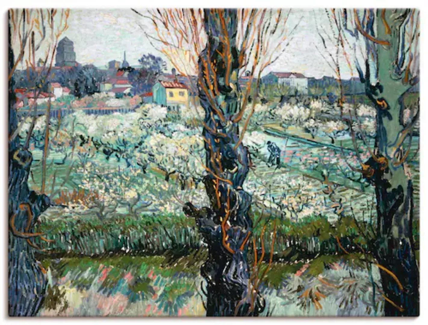 Artland Leinwandbild "Blick auf Arles. 1889", Wiesen & Bäume, (1 St.) günstig online kaufen