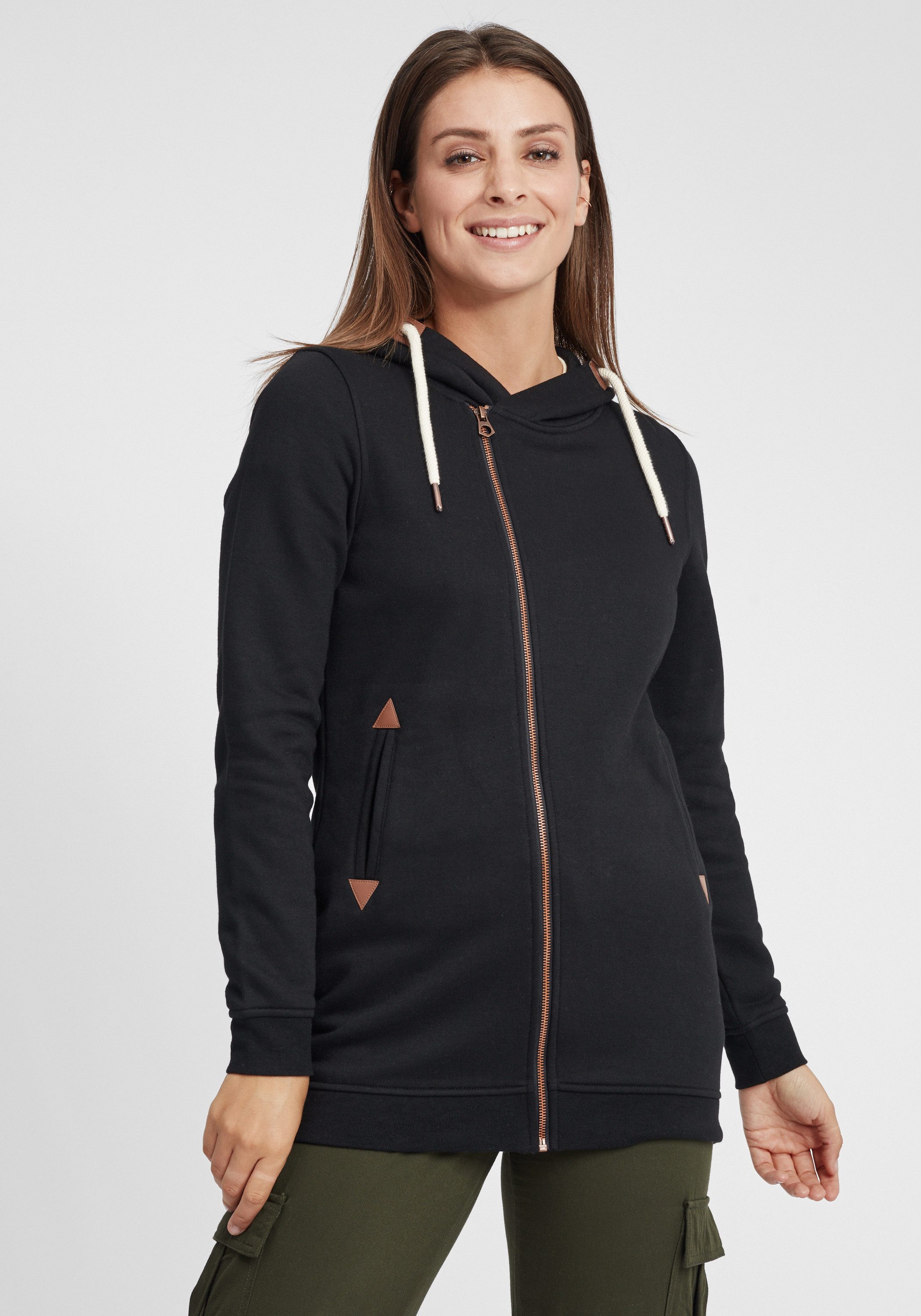 OXMO Kapuzensweatjacke OXVicky Sweat Zip-Hoodie Long günstig online kaufen