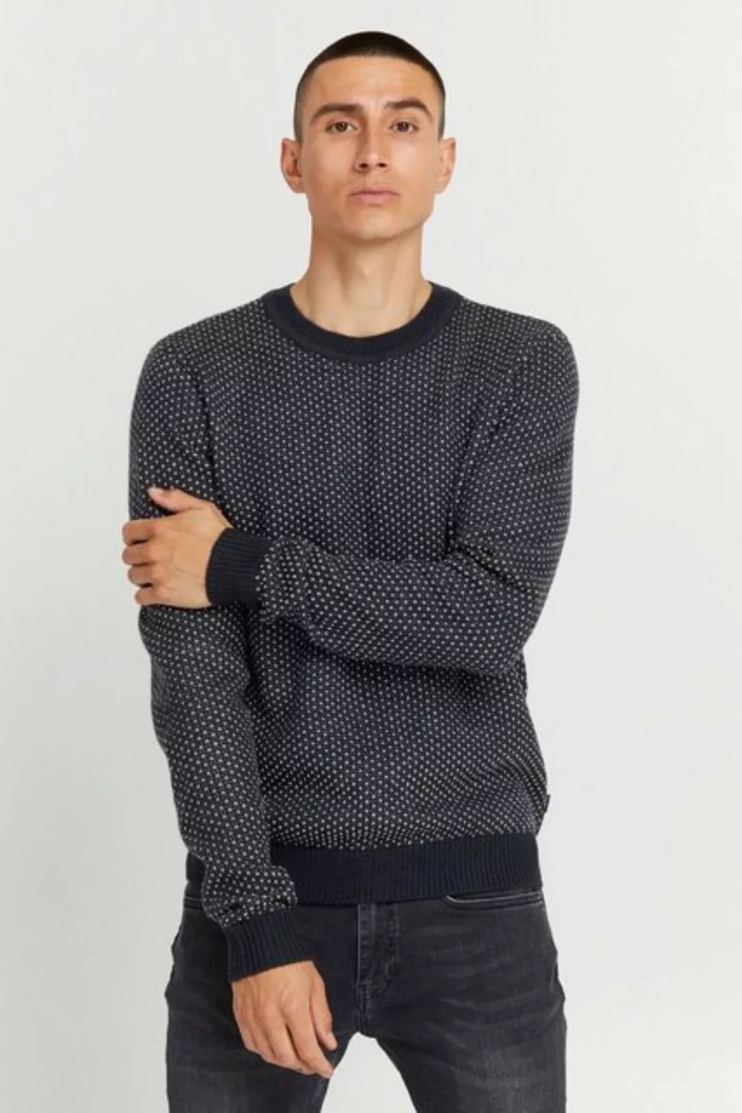 Casual Friday Strickpullover Karl structured crew neck knit 20504528 günstig online kaufen