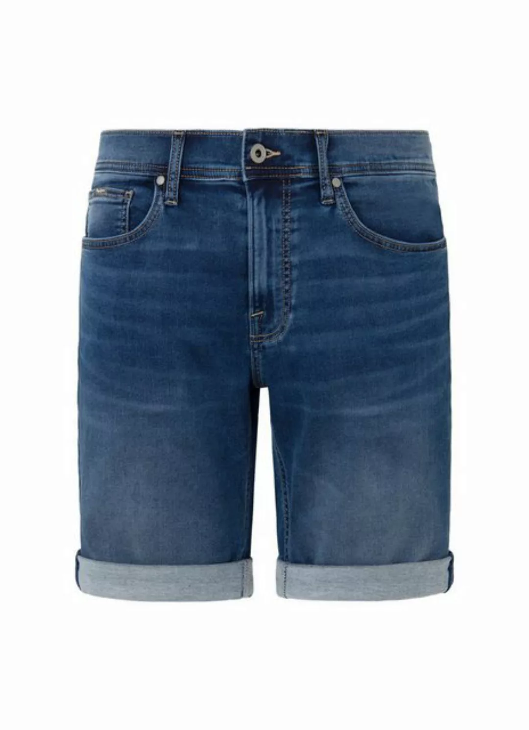 Pepe Jeans Herren Jeans Short SLIM GYMDIGO SHORT - Slim Fit - Blau - Mid Bl günstig online kaufen