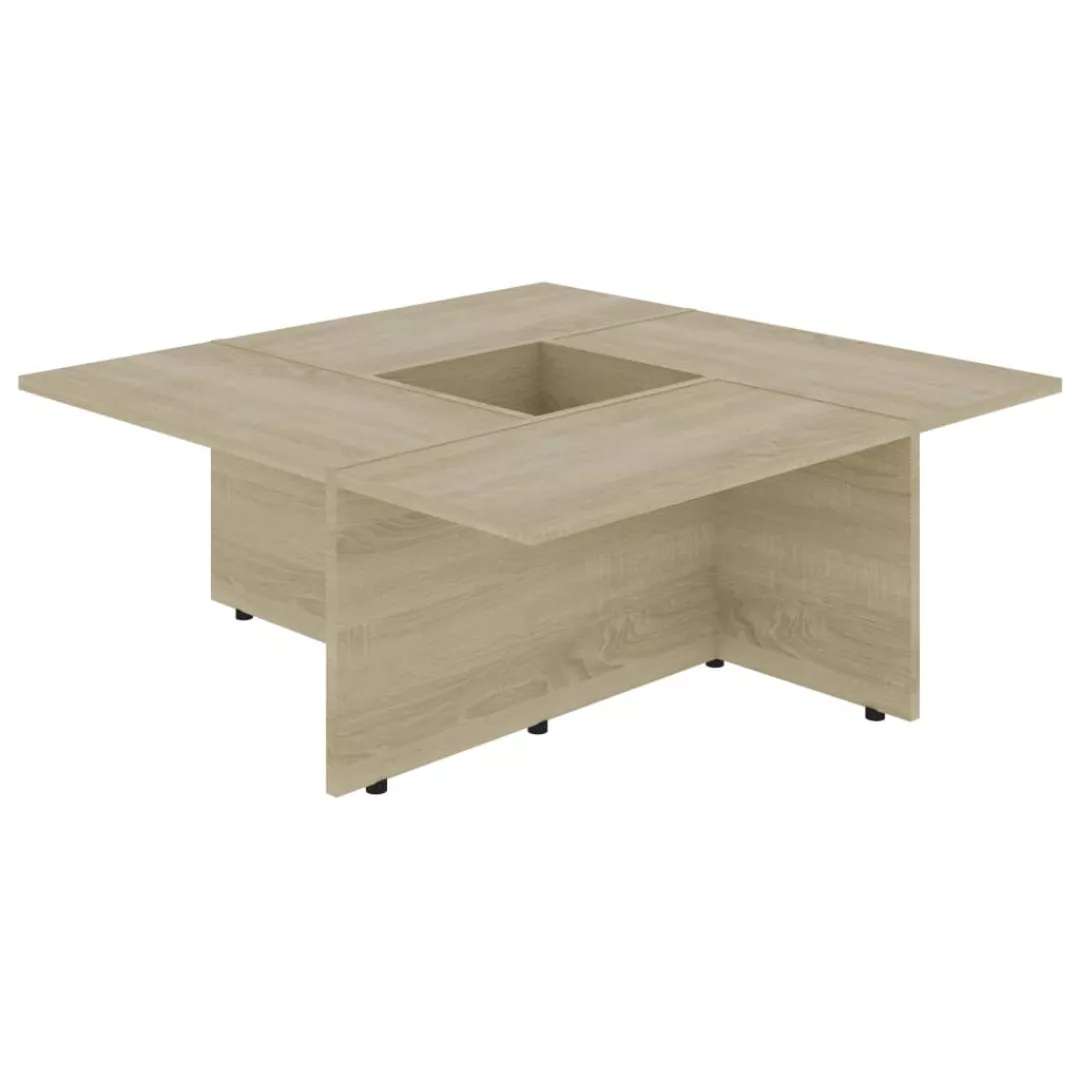 Couchtisch Sonoma-eiche 79,5x79,5x30 Cm Spanplatte günstig online kaufen