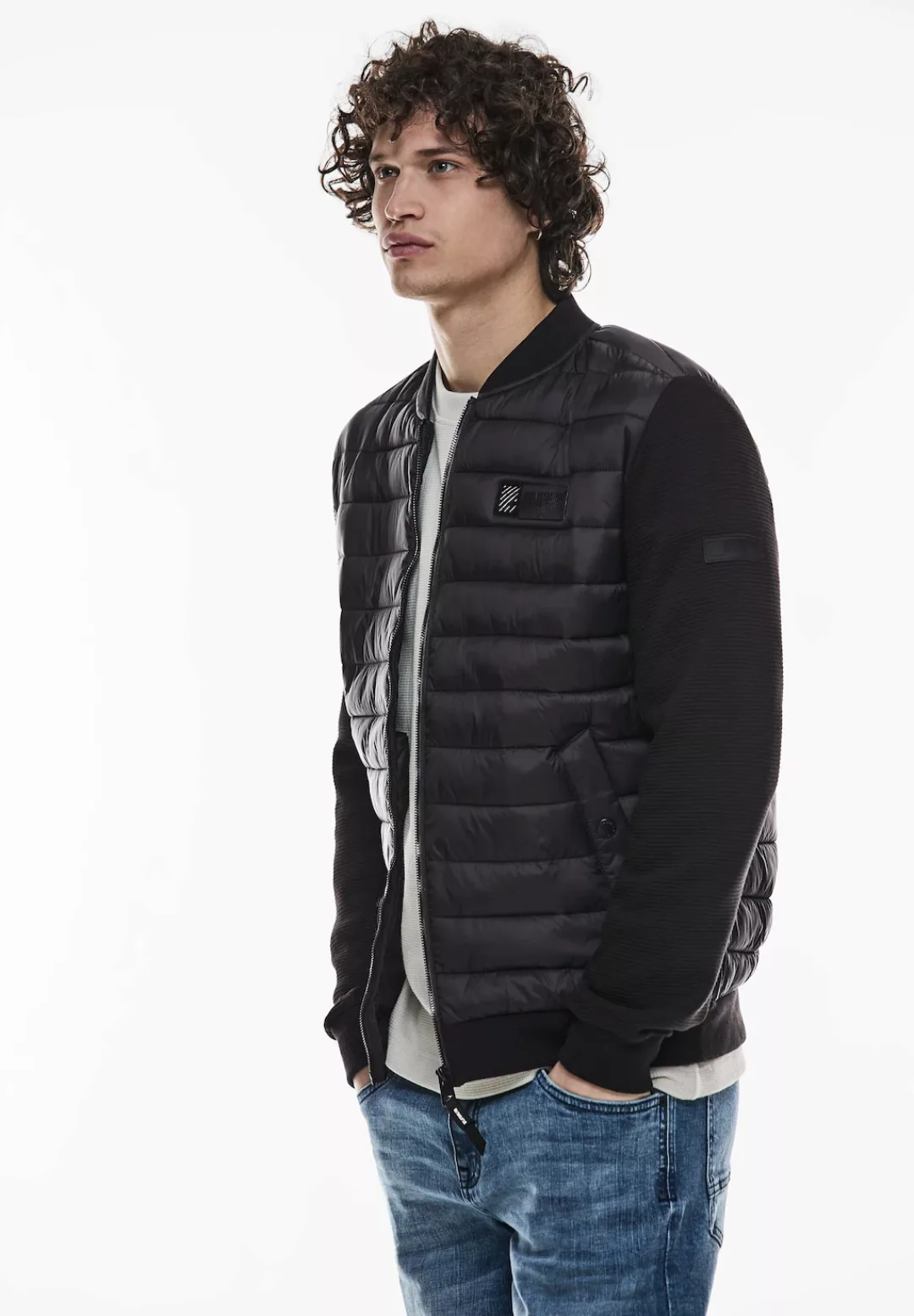 STREET ONE MEN Steppjacke, ohne Kapuze, mit Zipper günstig online kaufen