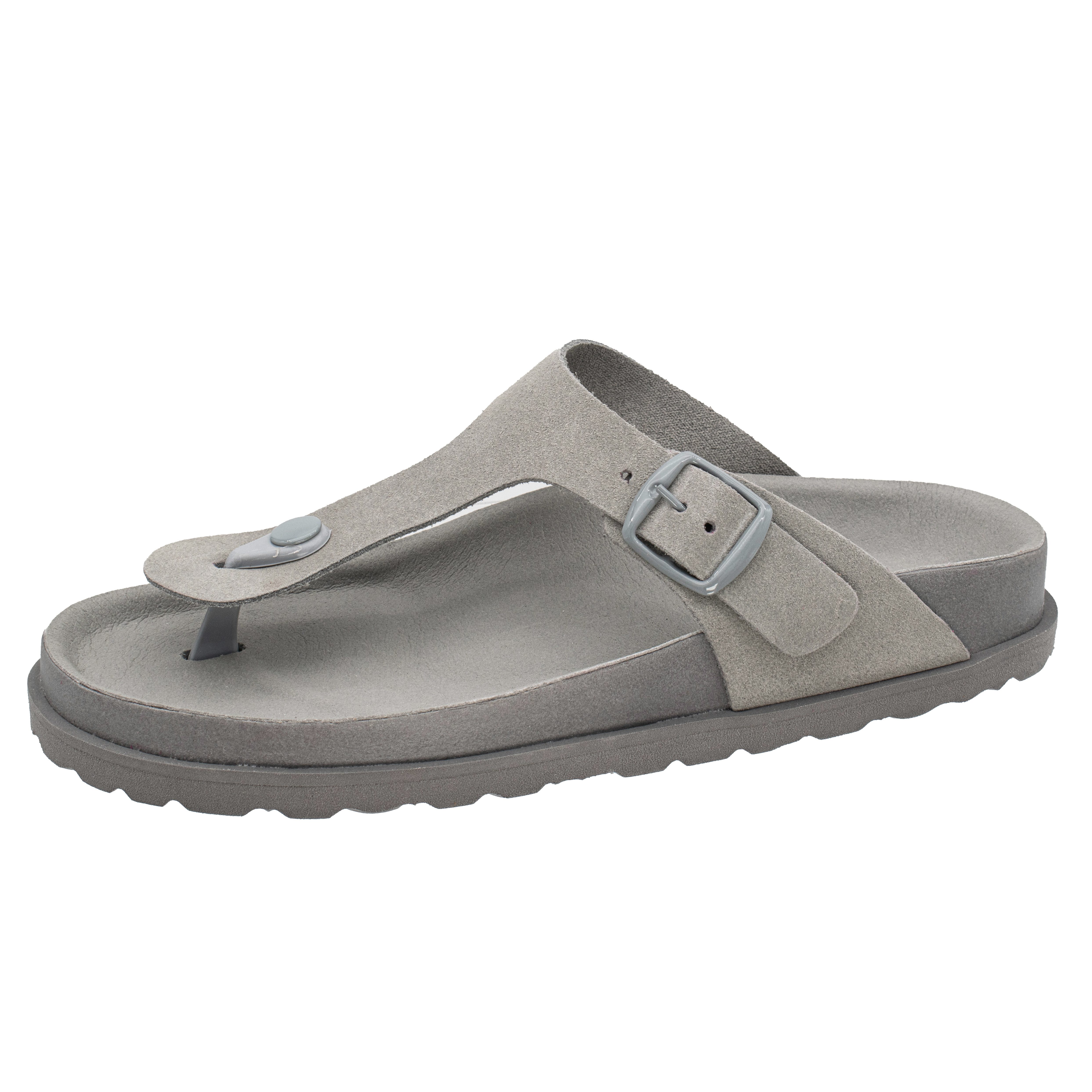 Fischer-Markenschuh Alma Zehentrenner aus Veloursleder, mit günstig online kaufen