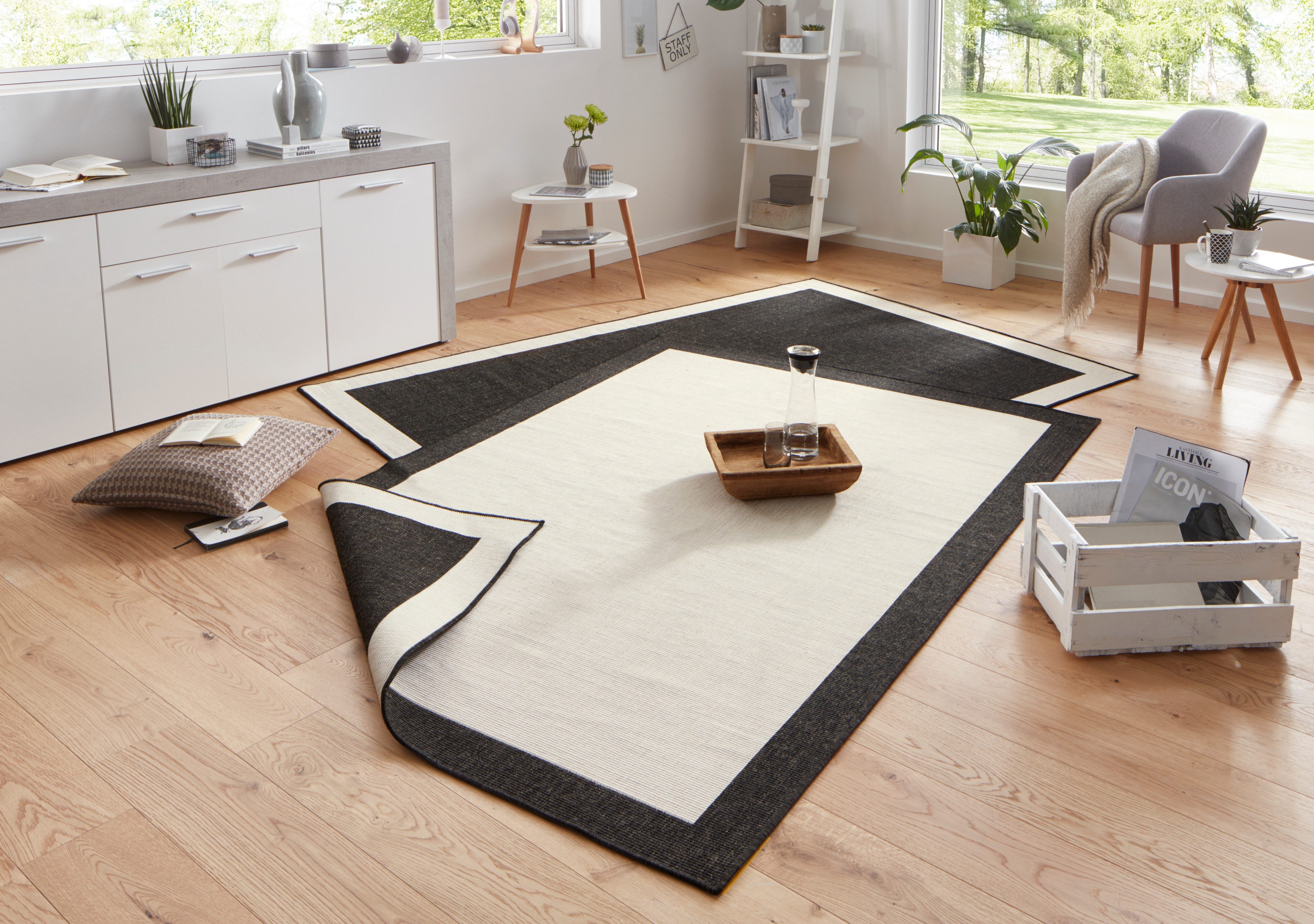 HANSE Home Teppich »Panama Wendeteppich«, rechteckig, 5 mm Höhe, In-& Outdo günstig online kaufen