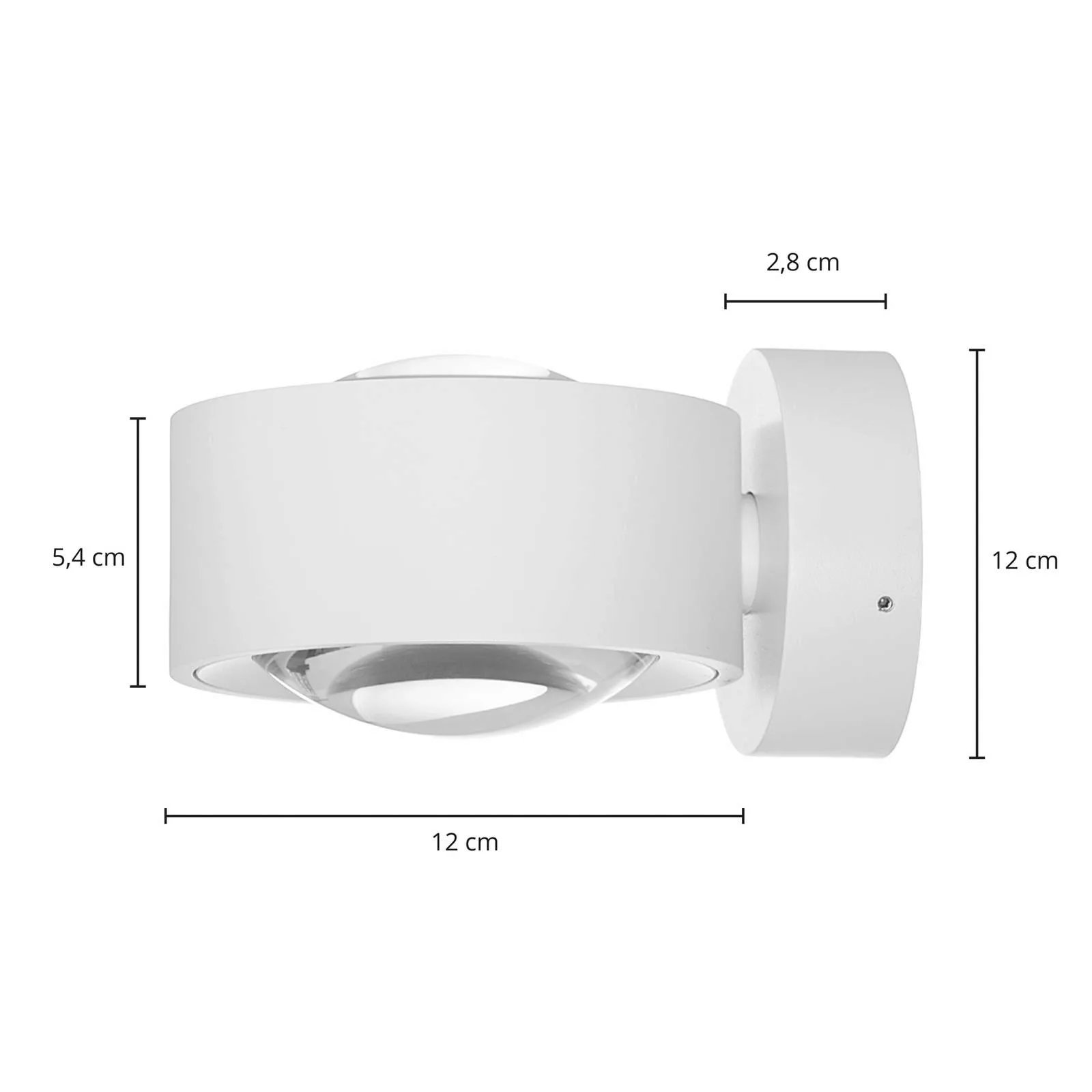 Arcchio Rotari LED-Wandleuchte, Linse, up/down günstig online kaufen