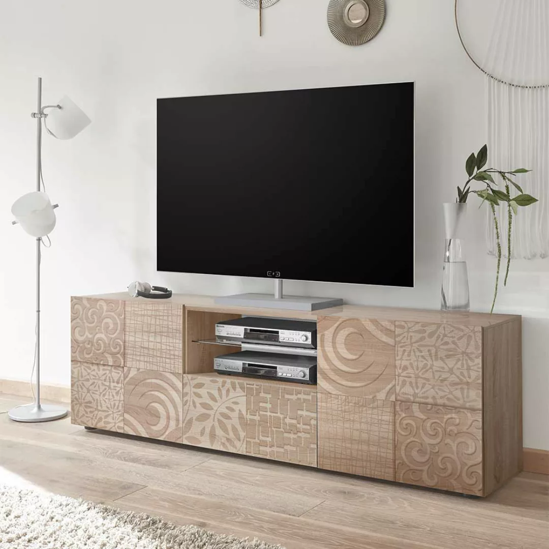 Anbauwand in Sonoma Eiche Sideboard (dreiteilig) günstig online kaufen