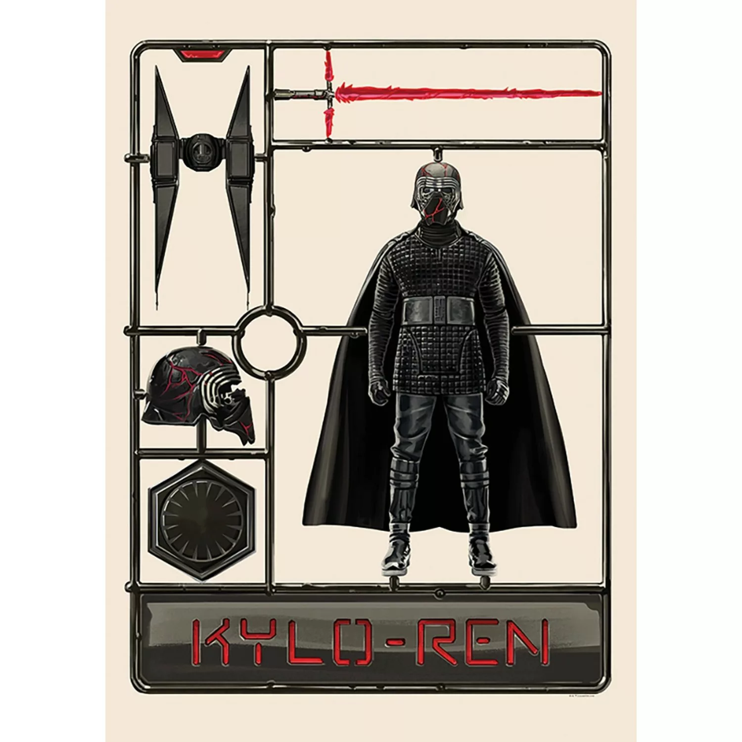 Komar Wandbild Star Wars Toy Kylo 50 x 70 cm günstig online kaufen