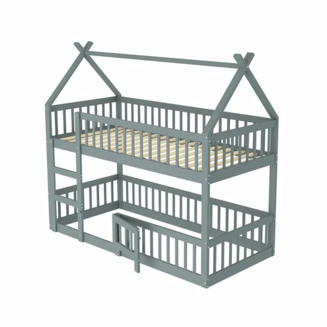 KoDise Etagenbett mit Treppe, Loft Design, Massivholz-Etagenbett-Rahmen, Gr günstig online kaufen