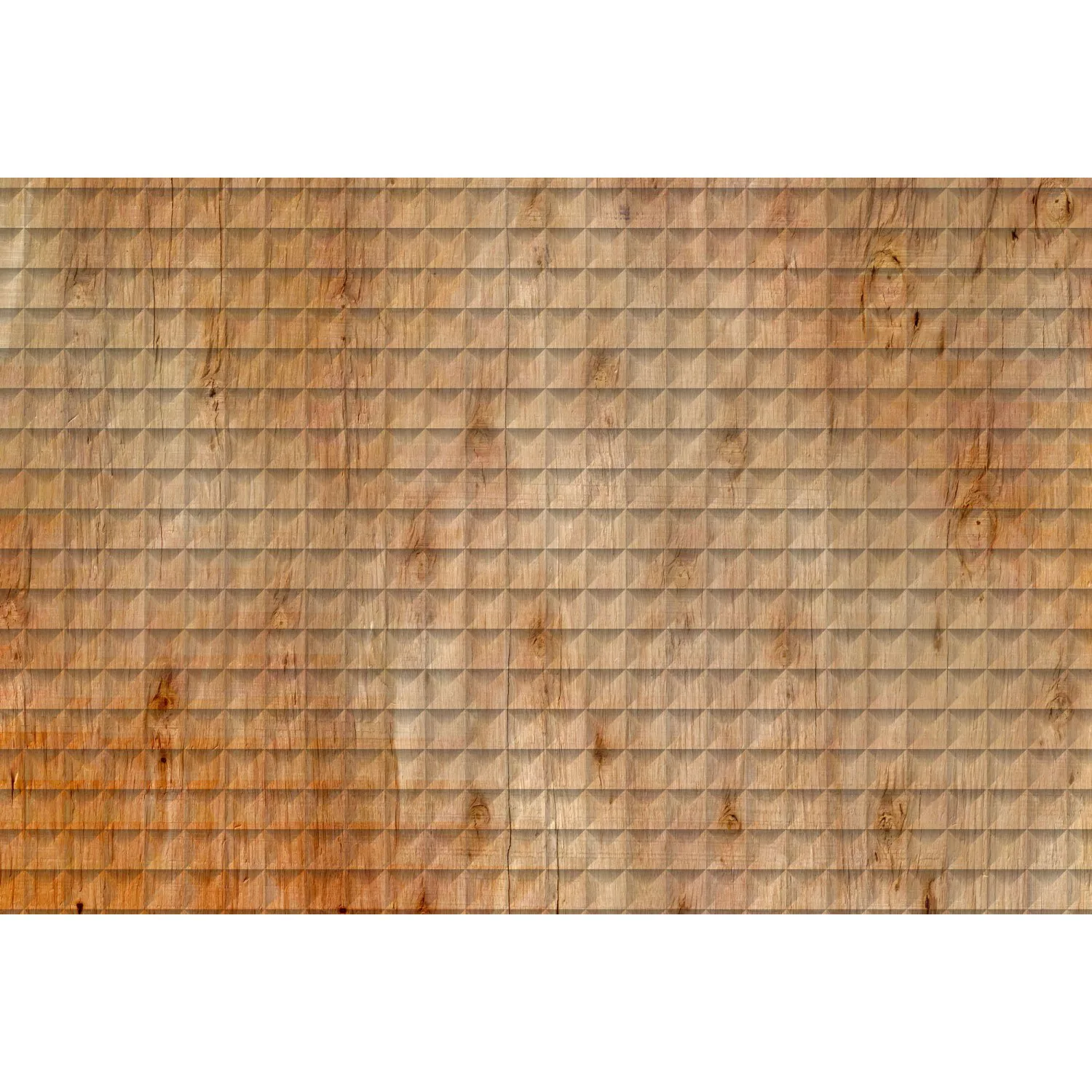 Fototapete  3D Holzoptik Braun Orange 4,00m x 2,70m FSC® günstig online kaufen