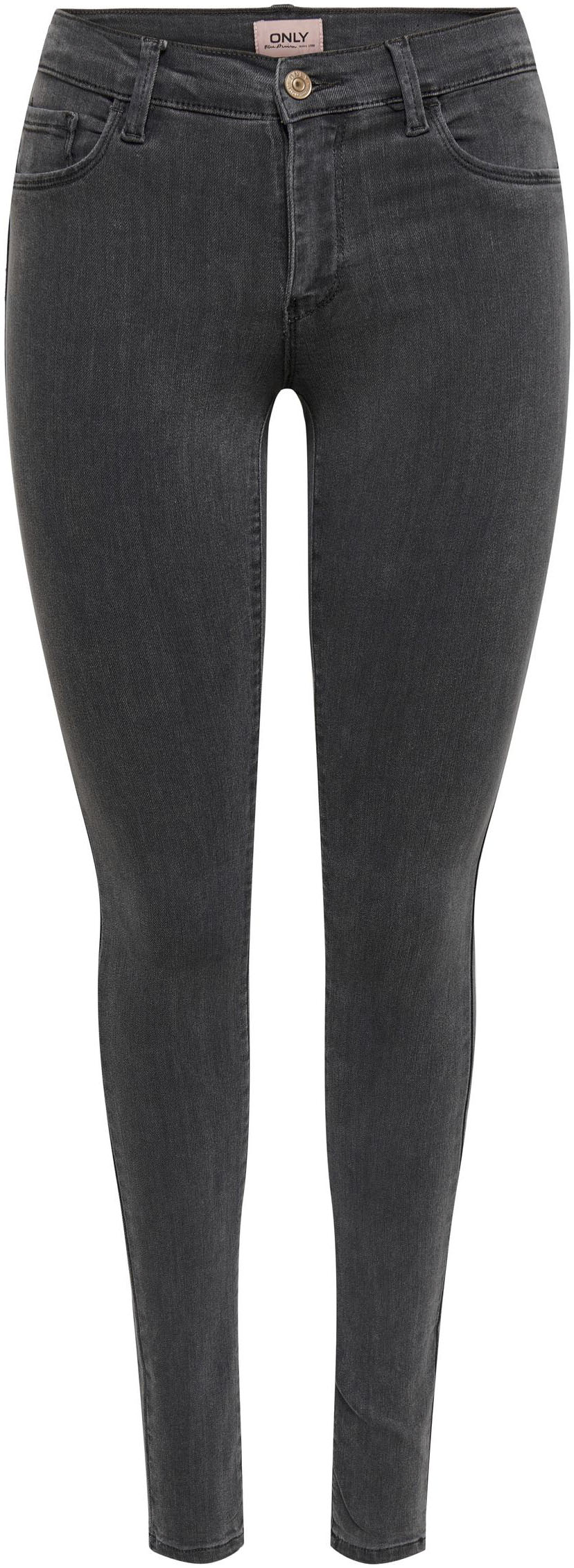 Only Damen Jeans onlRAIN REG SKINNY JEANS CRY6060 - Skinny Fit - Schwarz - günstig online kaufen