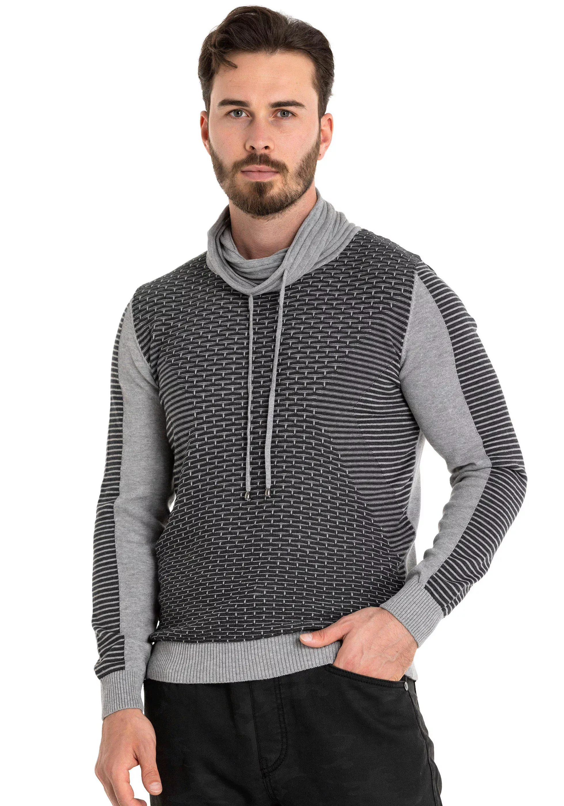 Cipo & Baxx Rollkragenpullover günstig online kaufen