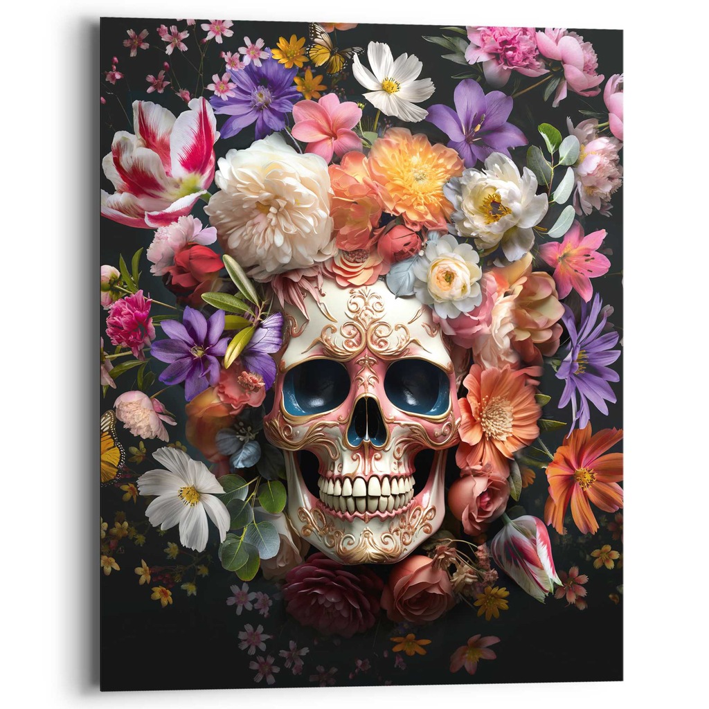 Reinders Deco-Panel "Floral Skull" günstig online kaufen