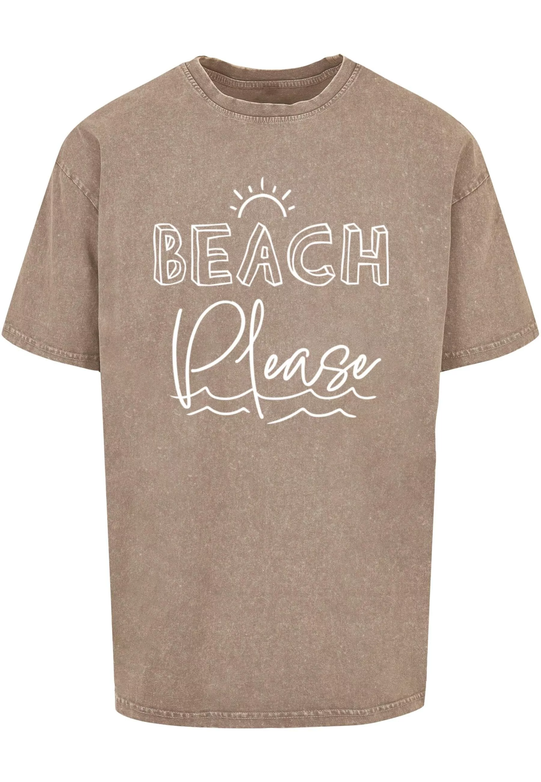 Merchcode T-Shirt "Merchcode Herren Beach Please Acid Washed Heavy Oversize günstig online kaufen