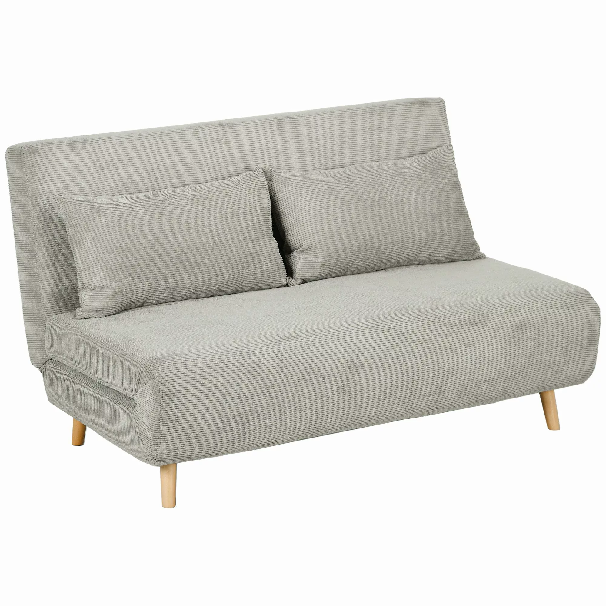 HOMCOM Schlafsofa Doppelschlafsofa mit 3-fach verstellbarer günstig online kaufen