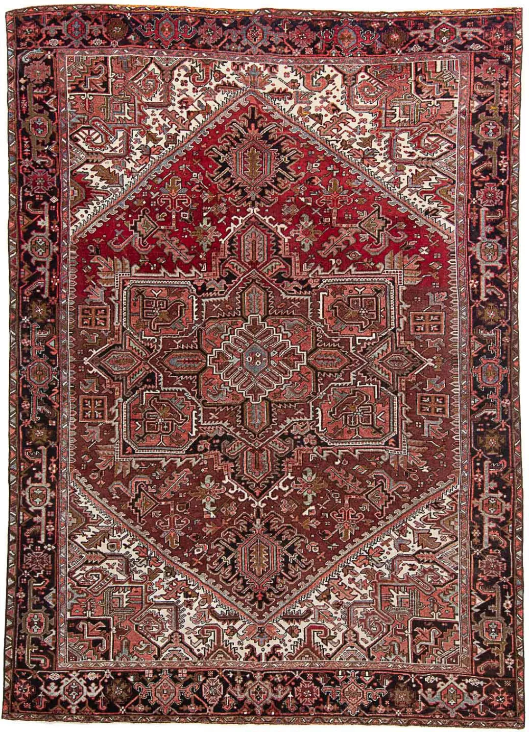 morgenland Wollteppich »Heriz Medaillon 402 x 305 cm«, rechteckig, 10 mm Hö günstig online kaufen