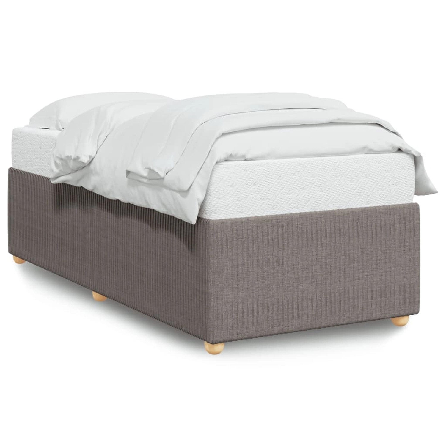 vidaXL Bettgestell Taupe 90x190 cm Stoff Modell 52106726 günstig online kaufen