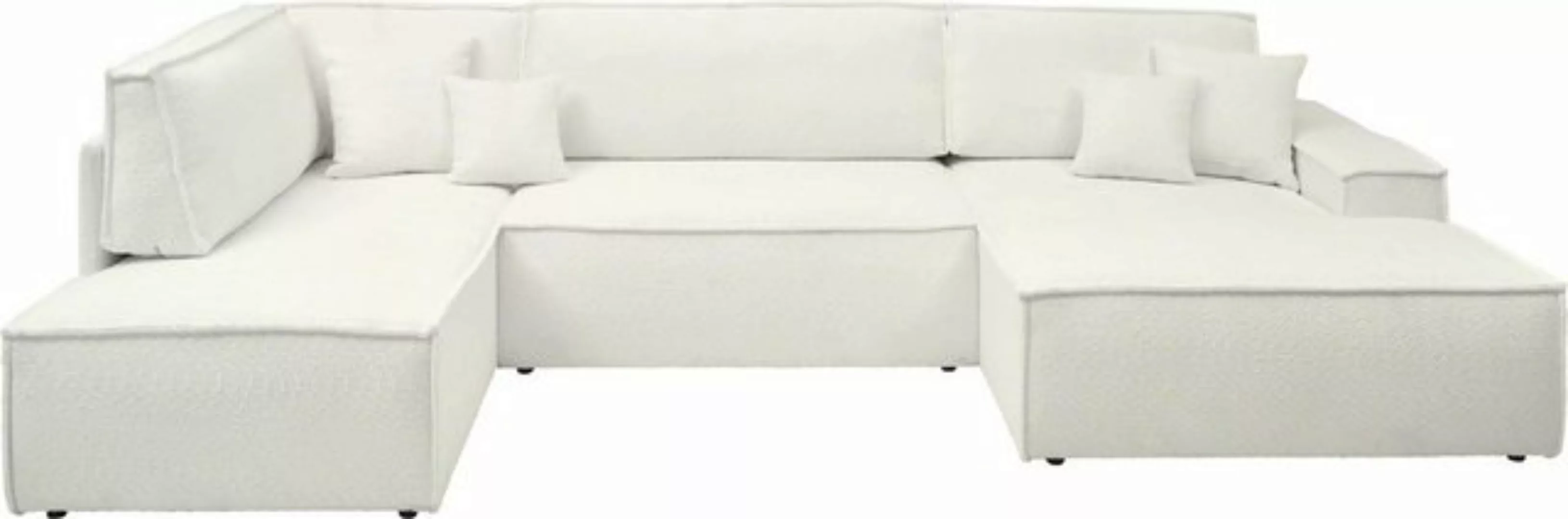 andas Wohnlandschaft FINNLEY U-Form XXL 329 cm, Schlafsofa, Schlaffunktion günstig online kaufen