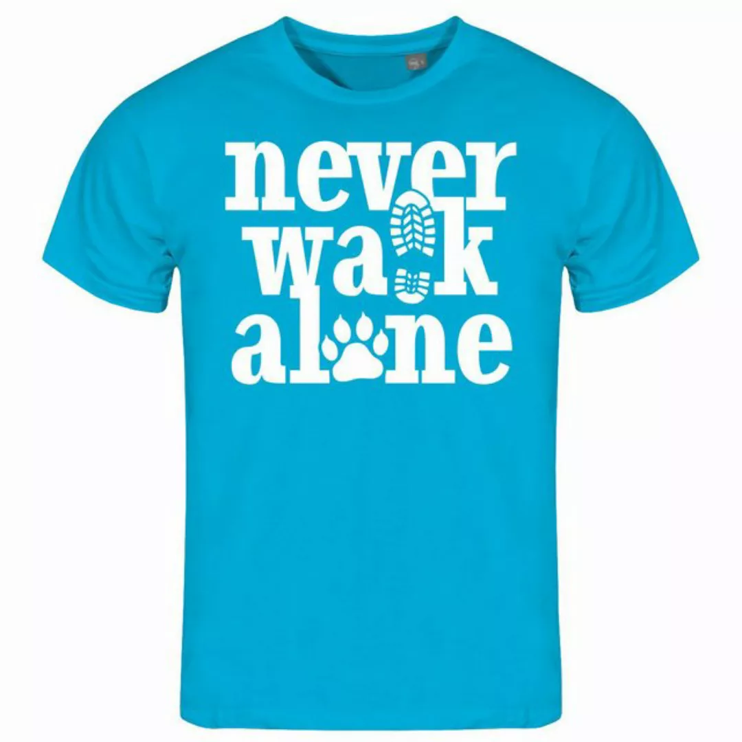 deinshirt Print-Shirt Herren T-Shirt Never walk alone Funshirt mit Motiv günstig online kaufen