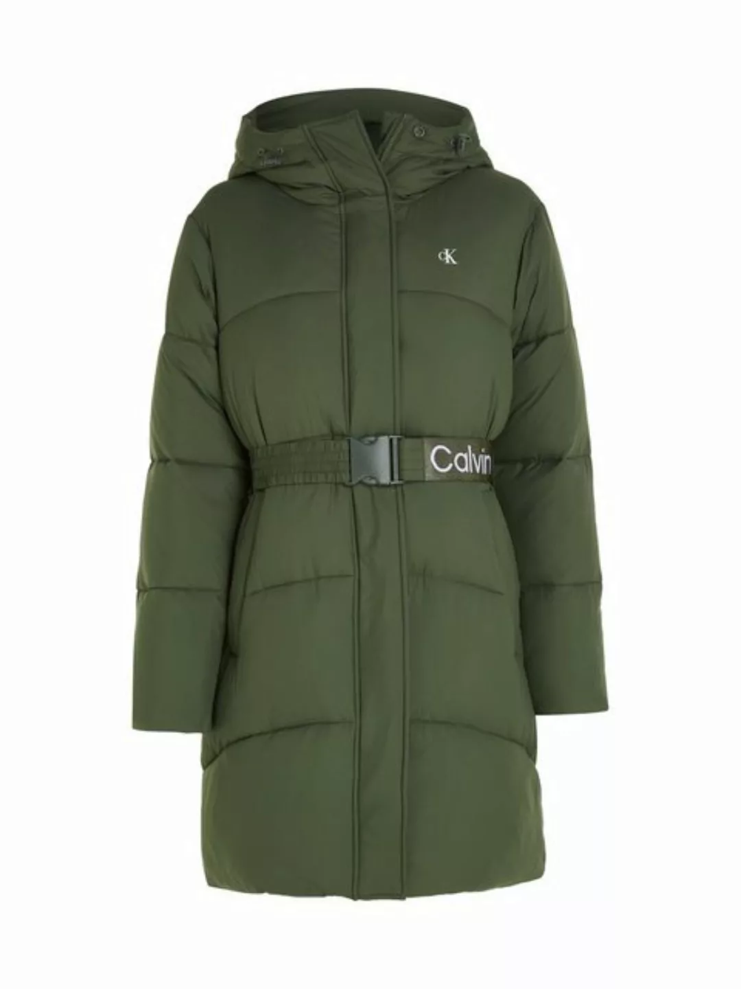 Calvin Klein Jeans Langjacke LOGO BELT LONG PUFFER mit Taillengürtel günstig online kaufen