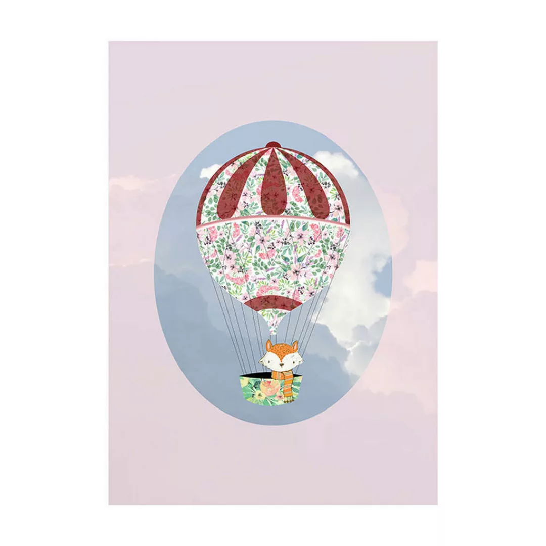 Komar Wandbild Happy Balloon Rose 30 cm x 40 cm günstig online kaufen