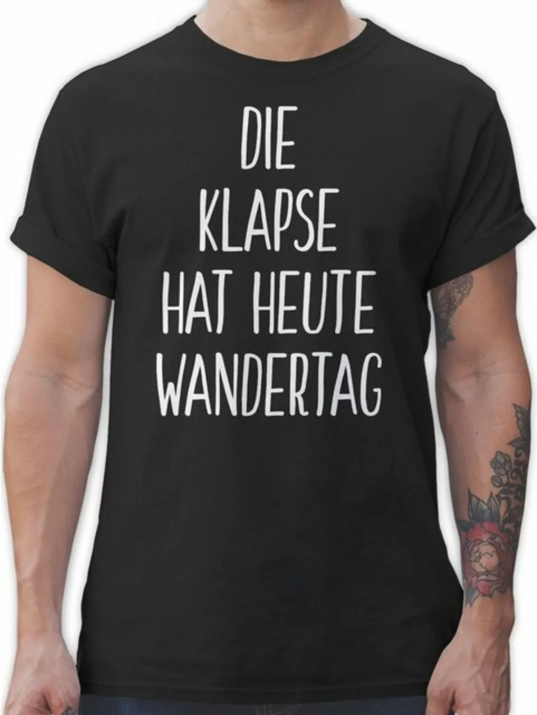Shirtracer T-Shirt Die Klapse hat heute Wandertag Sprüche Statement mit Spr günstig online kaufen