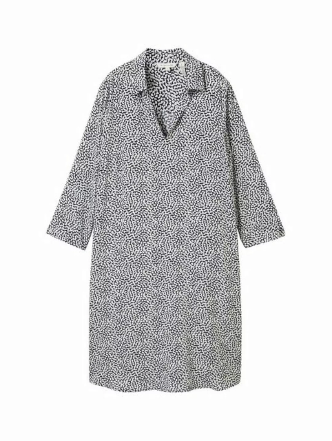 TOM TAILOR Sommerkleid easy printed dress, organic navy dot design günstig online kaufen