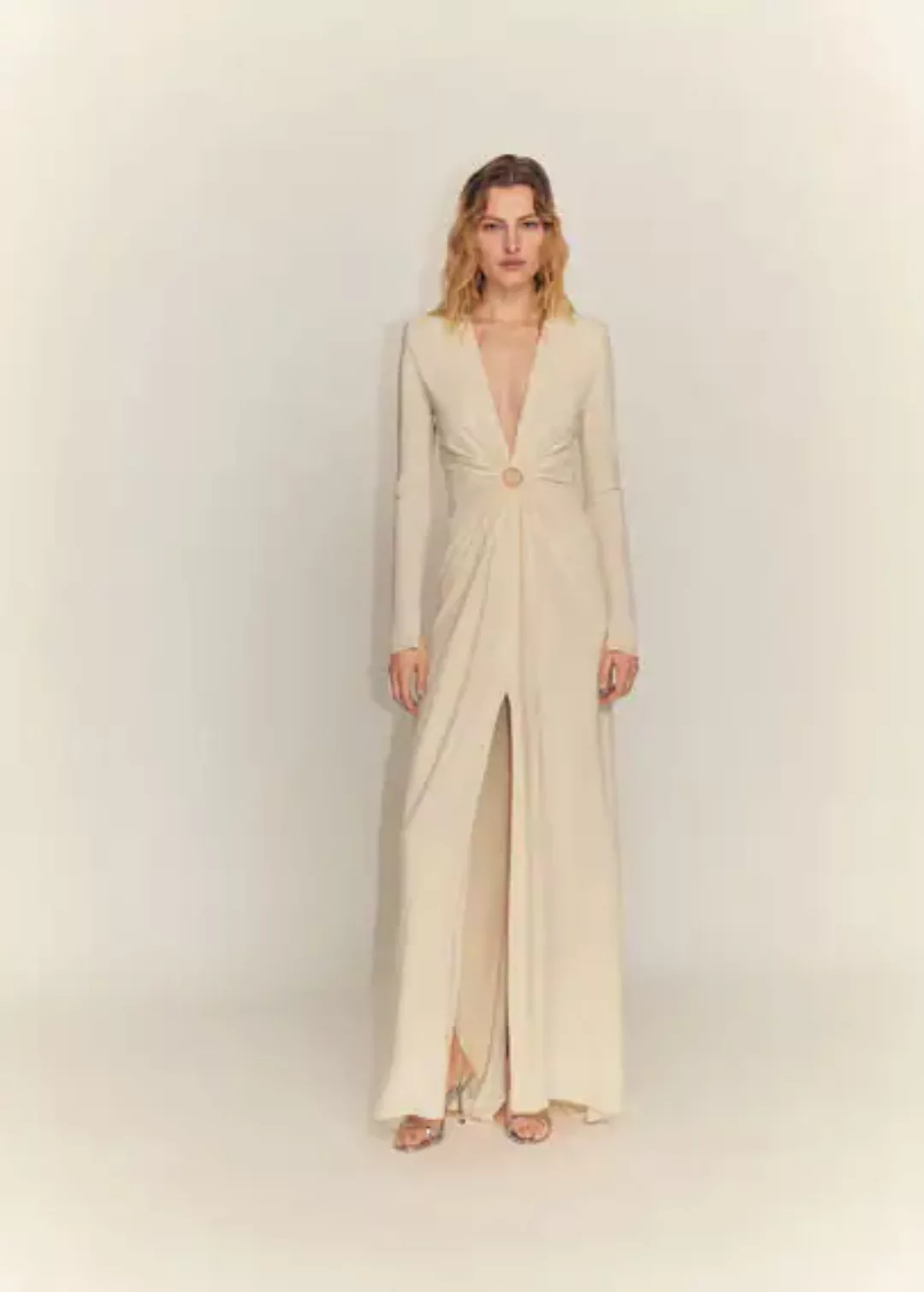 Cut-Out-Kleid mit gerafftem Ring-Detail günstig online kaufen