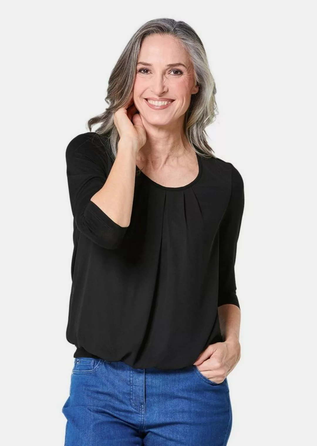 GOLDNER Shirtbluse Gepflegtes Shirt in eleganter Blusen-Optik günstig online kaufen