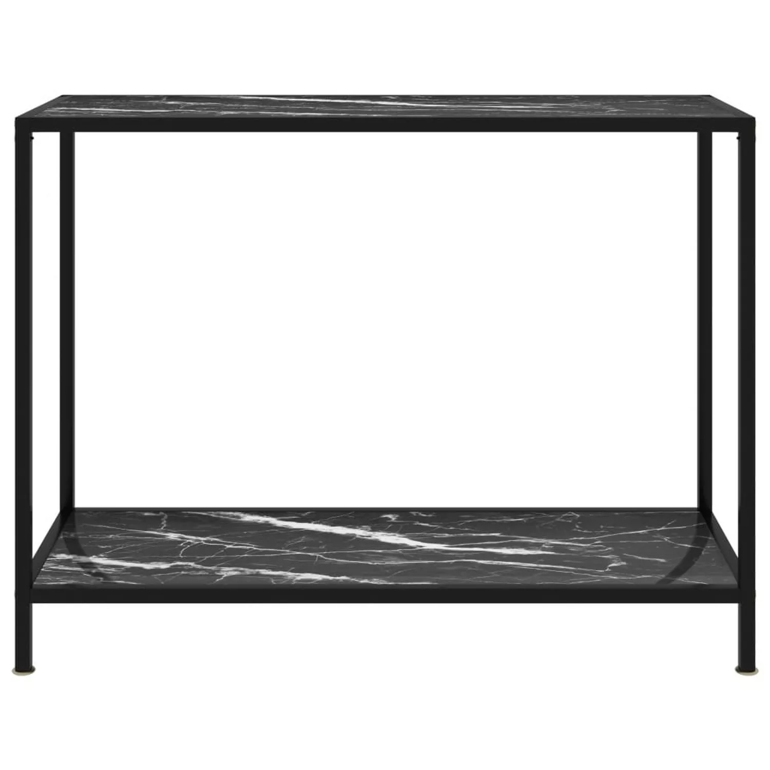 Konsolentisch Schwarz 100x35x75 Cm Hartglas günstig online kaufen