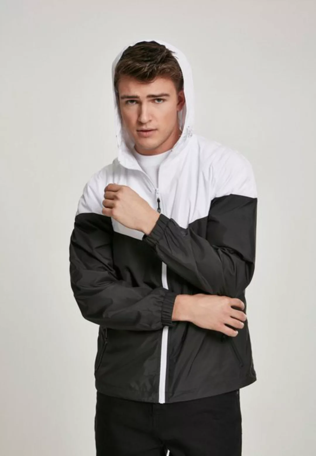 URBAN CLASSICS Windbreaker TB2107 - 2-Tone Tech Windrunner wht/blk XXL günstig online kaufen